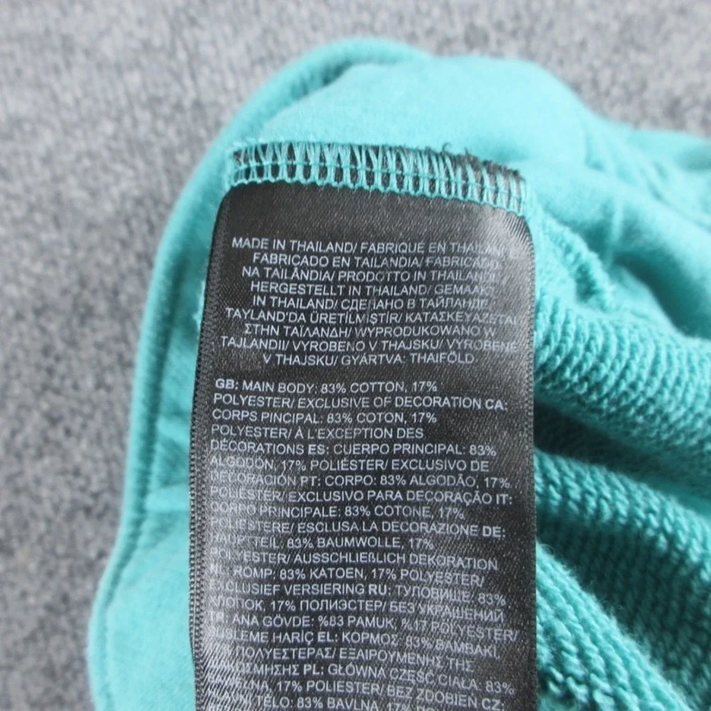 The North Face Sweatpants Womens 3XL Teal Joggers Tapered Pockets Logo Casual